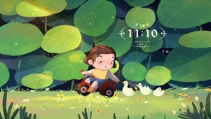 出游的小鸭子