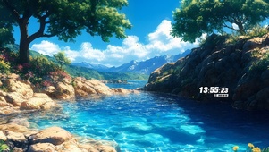 山间水潭