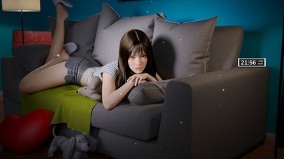 沙发上的小姐姐