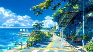 海边 车站