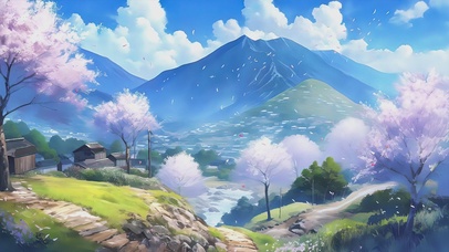 梦幻AI护眼插画