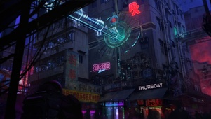 赛博朋克中西药铺