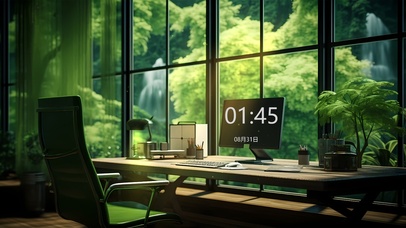 4K护眼 静谧书房