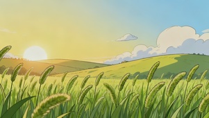 清新护眼自然绿野