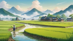 田间水稻