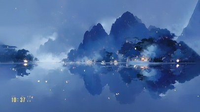 江渚之上孔明灯！