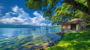 绿荫下小屋