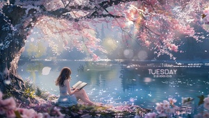 湖畔少女