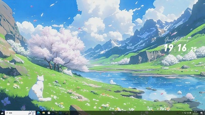 动漫风景AI插画-桌面主题