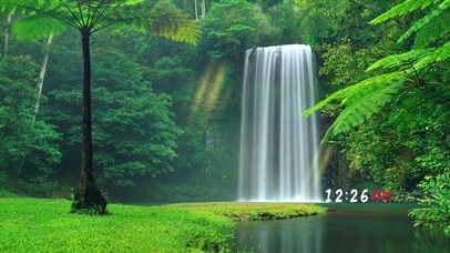 护眼森林瀑布