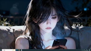 清冷氛围感美女