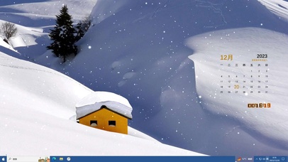 雪中小屋主题壁纸