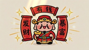 有钱 发财 暴富