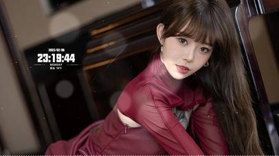 4K清纯红裙美女