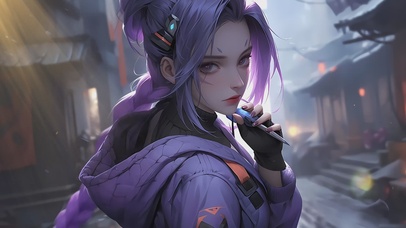 4k 帅气美女金克斯