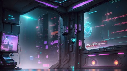 4k赛博朋克房间230414