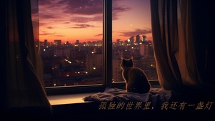 孤独的猫咪