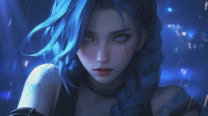 3D，炫酷美女金克斯