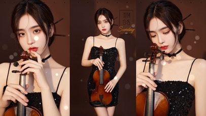 拿小提琴的小姐姐