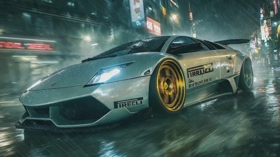 雨中跑车