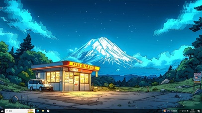 森林星空便利店主题