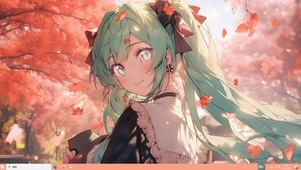 枫叶下的初音未来