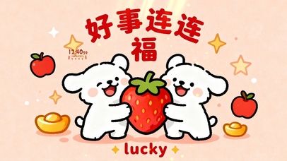 好事连连 治愈线条小狗