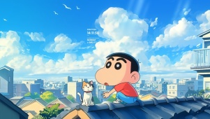 屋顶上的小新