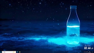 海滩水瓶蓝眼泪