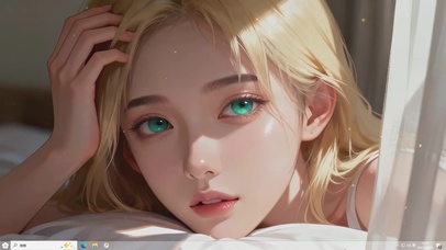 清纯金发少女主题