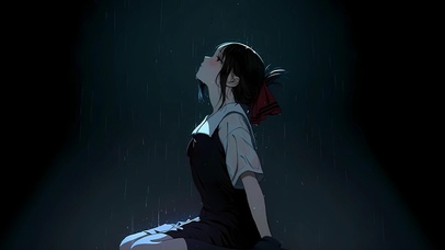 雨中女孩