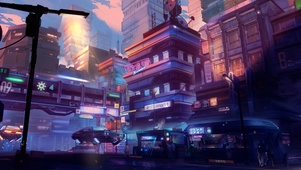 超宽带鱼屏4K【未来城市】