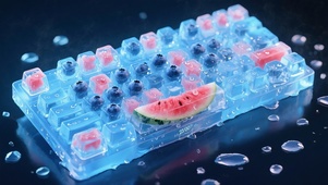 冒冷气！冰爽蓝莓西瓜键盘~