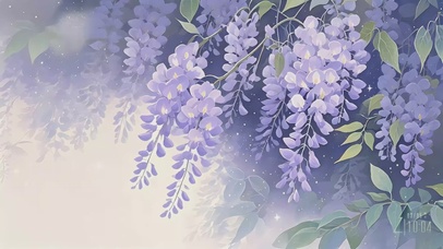 梦幻紫藤花