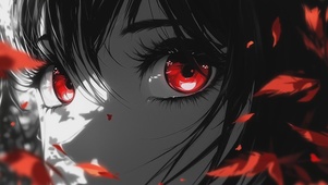 red eyes - by