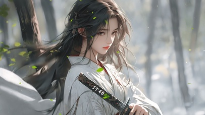 4K唯美清纯古风汉服女侠