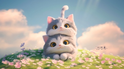 可爱萌萌的猫咪