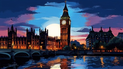 宁静的英伦之夜—大本钟