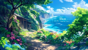 落日归山海