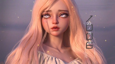 4k 金发萝莉 白裙  夕阳