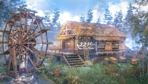 4k 治愈绿林仙踪小茅屋