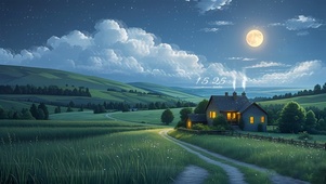 夜晚的乡村