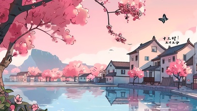 樱花江南小镇