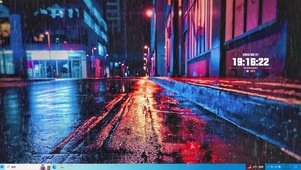 城市雨夜主题