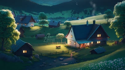 袅袅治夜晚村庄