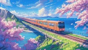 宫崎骏樱花列车