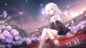 花船上的少女