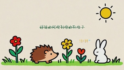 好运的风吹动你工位