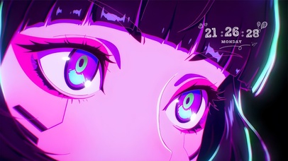 4k赛博朋克女孩侧脸