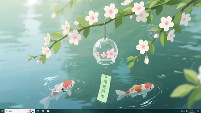 好运锦鲤风铃主题